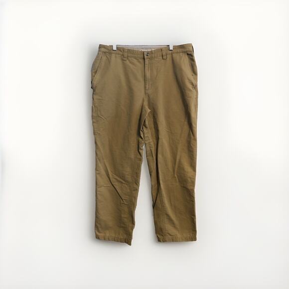 Columbia Cargo Pants 38 Measures 37” Khaki Tan Utility Tactical Relaxed Fit - Picture 1 of 9